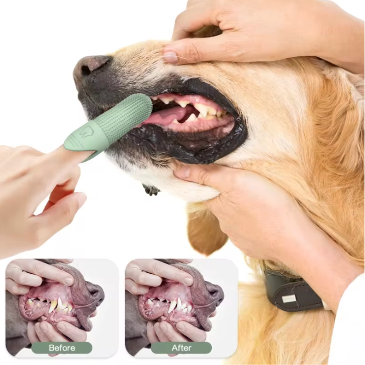 Silicone Finger Toothbrush for Pet Dental Care